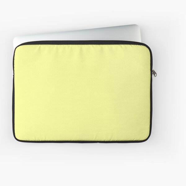 Pastel Yellow Laptop Sleeve for Sale by SolidColors | Redbubble