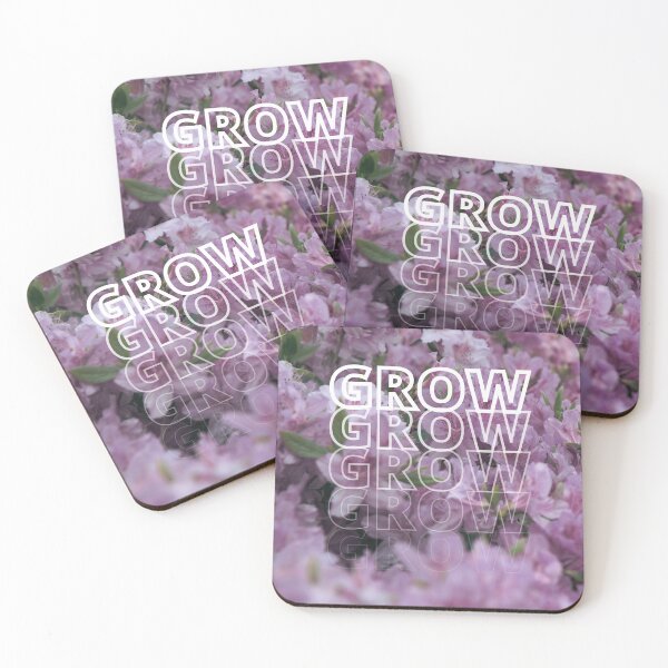 Item preview, GROW (above) - Otherworldly Pinkish Abundant Flower Field designed and sold by AliceSLee.
