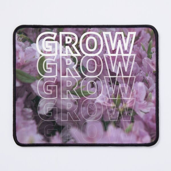 Item preview, GROW (above) - Otherworldly Pinkish Abundant Flower Field designed and sold by AliceSLee.
