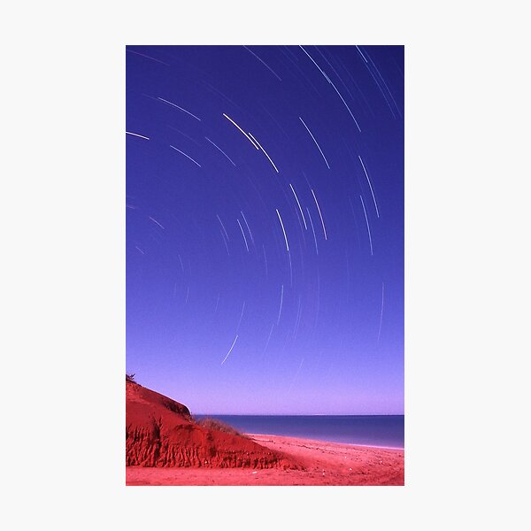 Star trails on Kimberley coast Photographic Print