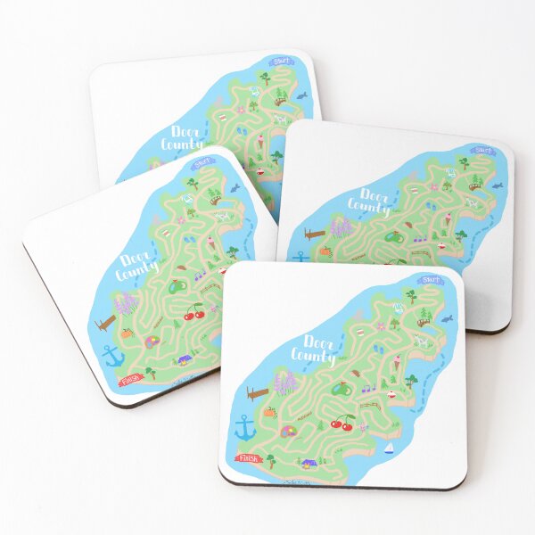 Item preview, Door County Map Maze designed and sold by EmilysArtCart.