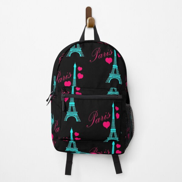 Artikelvorschau, Paris, Rosa und Blaugrün, Eiffelturm entworfen und verkauft von BeachBumFamily.