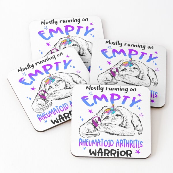 Item preview, Mostly running on Empty Rheumatoid Arthritis Warrior designed and sold by ElizabethS809.