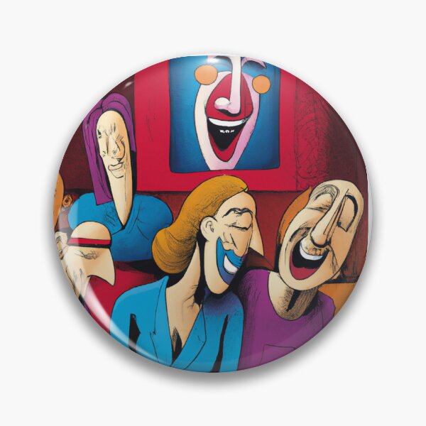 Item preview, Cubist Comedy Club 2 - Celebrate the Laughter - Colorful Painting designed and sold by Art of Laughter.