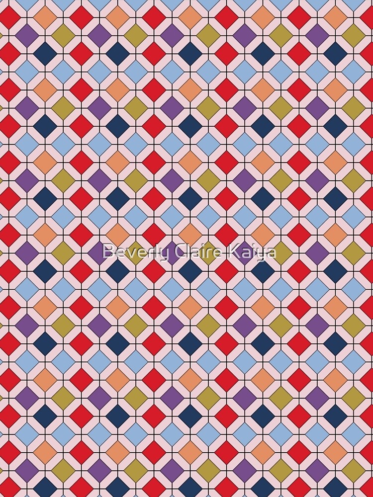 Trendy Autumn Fall Fashion Color Palette Geometric Pattern by beverlyclaire