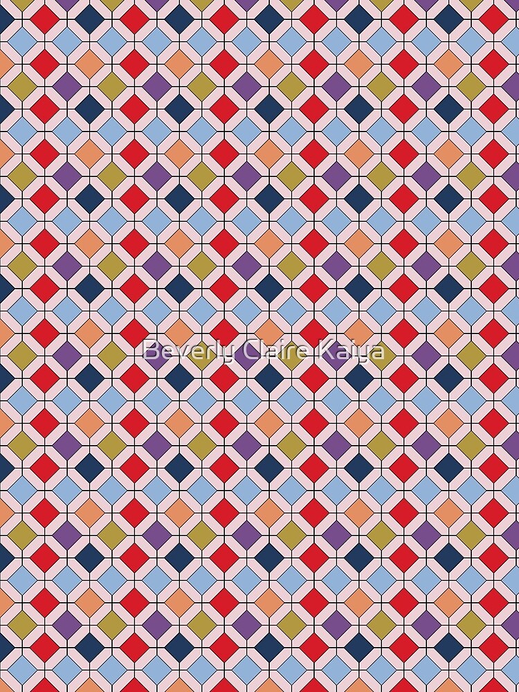 Trendy Autumn Fall Fashion Color Palette Geometric Pattern by beverlyclaire