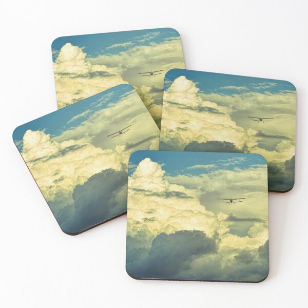 Item preview, AVIATION #10 - Biplane Flying Among Beautiful Cumulonimbus Clouds designed and sold by DEL-Productions.