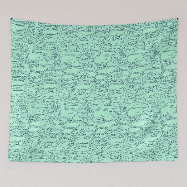 Item preview, fish all over designed and sold by swellart.