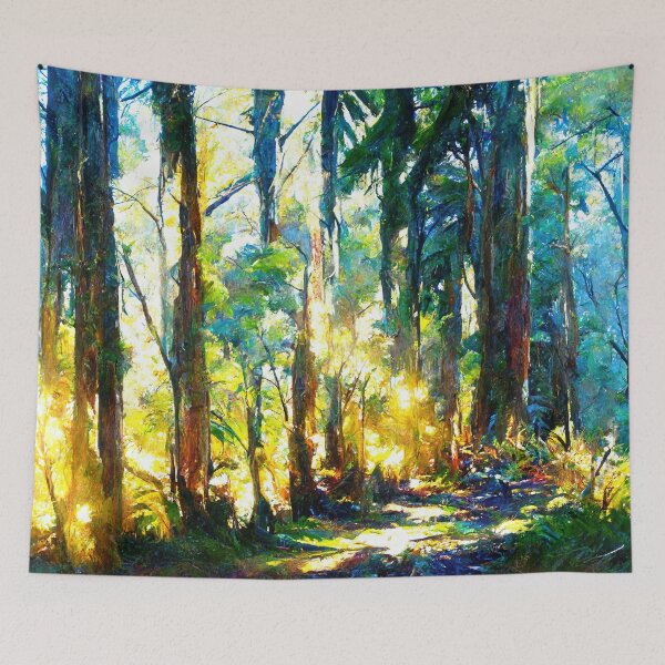 Item preview, Impressionist Forest Scene designed and sold by ThePurpleMelon.