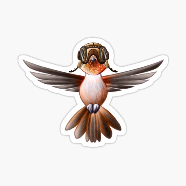 Rufous Hummingbird Version 009 Sticker