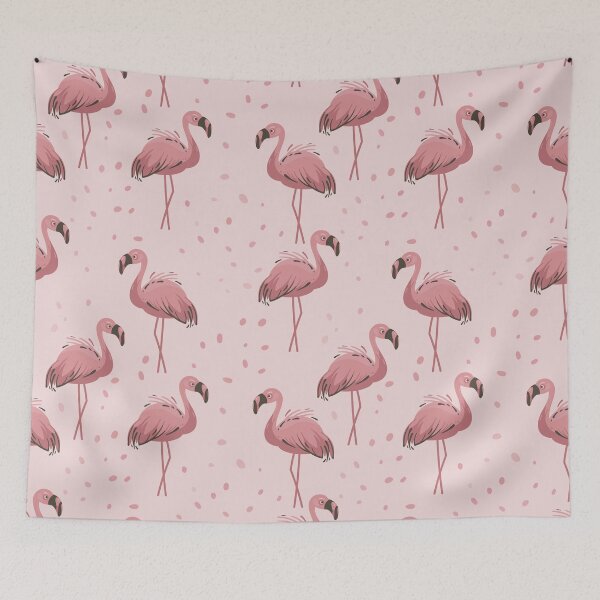 Item preview, Seamless pattern vector pink flamingo, exotic birds designed and sold by Nattalu.