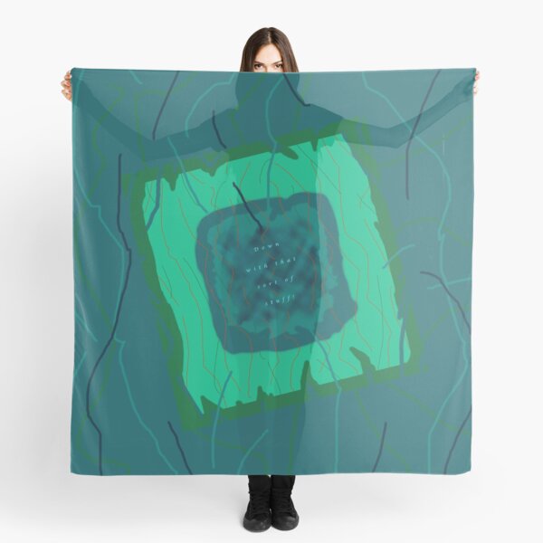 Down With That Sort Of Stuff Word Art 2 Scarf