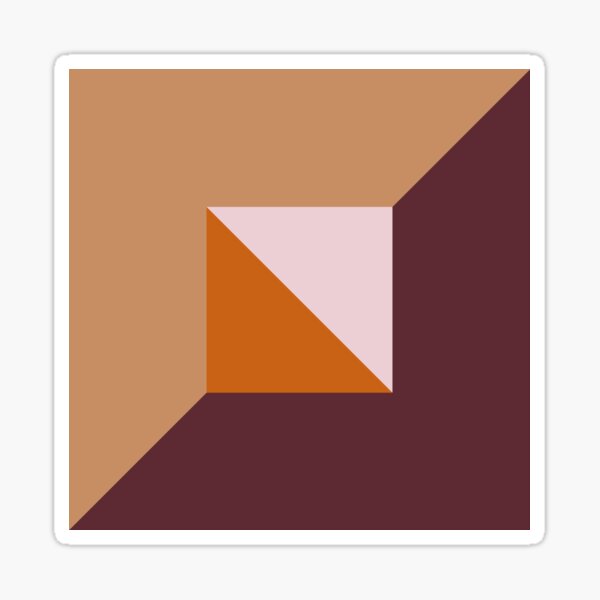 Fashionable Fall Autumn Trending Muted Color Palette Sticker