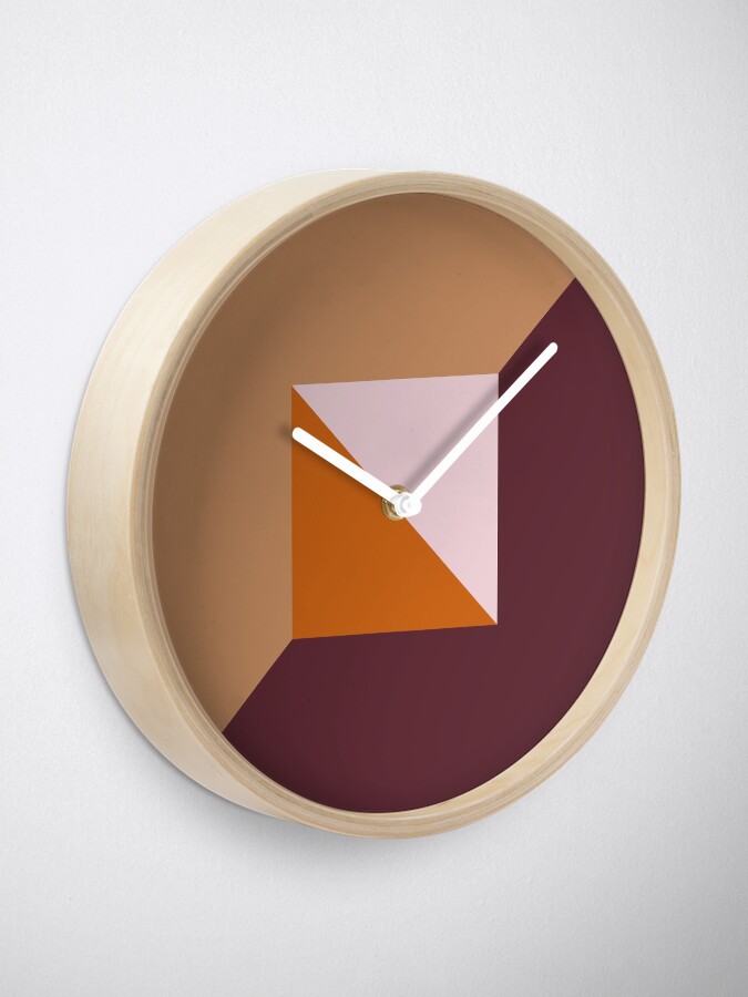 Alternate view of Fashionable Fall Autumn Trending Muted Color Palette Clock