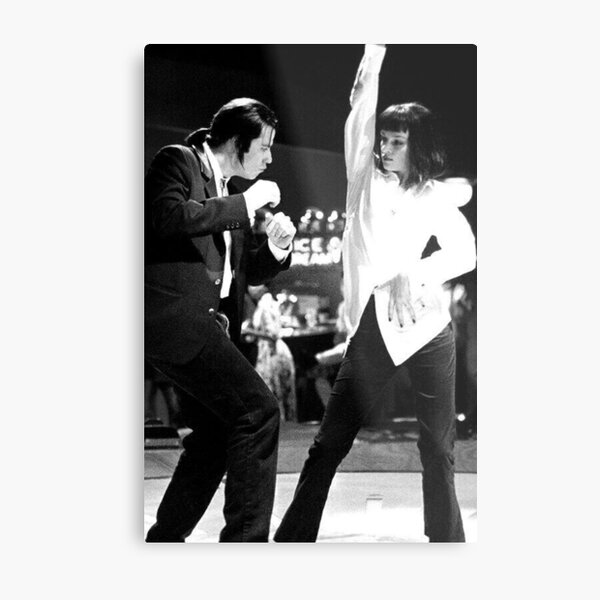 PULP FICTION DANCE Metal Print