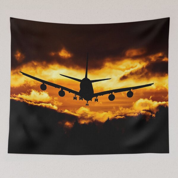 Item preview, AVIATION #16 - Airliner Piercing Dark Clouds into Golden Light designed and sold by DEL-Productions.