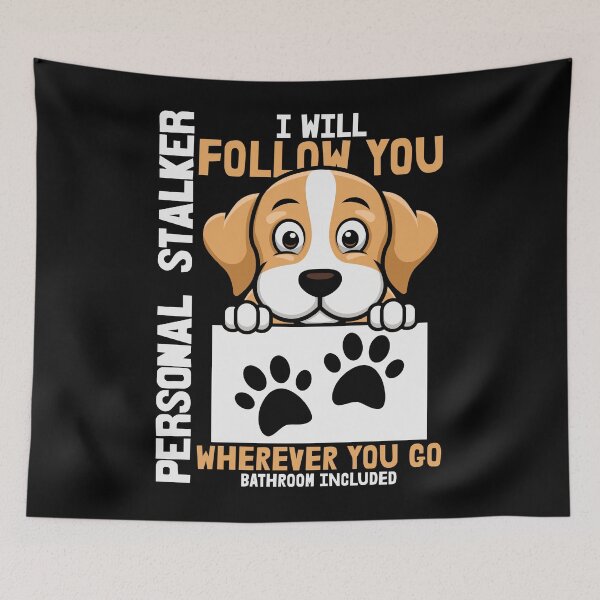 Item preview, Personal Stalker - Cute dog lover tee designed and sold by pugmom4.