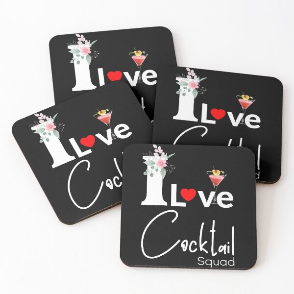 Item preview, I Love Cocktails Squad Funny Drinking Fans of Alcohol Bar Puns designed and sold by SuccessSK.