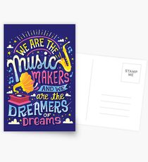 Music Makers and Dreamers Postcards