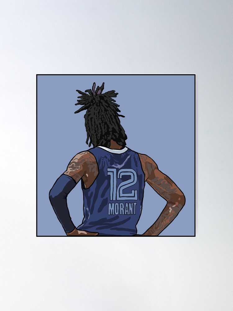 Ja Morant Poster Basketball Canvas Wall Art Posters for NBA Youngboy Art Picture Canvas Bedroom Wall Decor Basketball Sport Fans Inspirational Gift