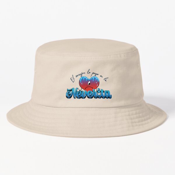 Bad Bunny Bucket Hat Embroidered Logo 100% Cotton 