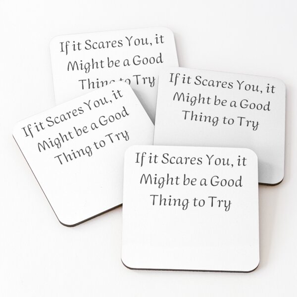 Item preview,  If it Scares You, it Might be a Good Thing to Try designed and sold by FunStrawberry.