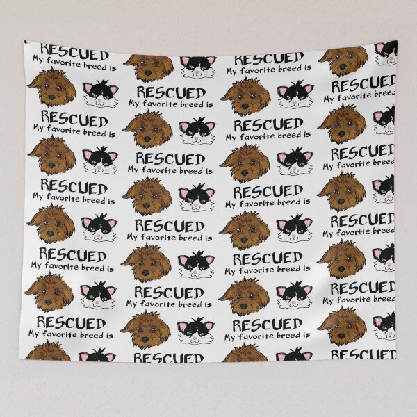 Item preview, rescue pet designed and sold by BlueVegana.