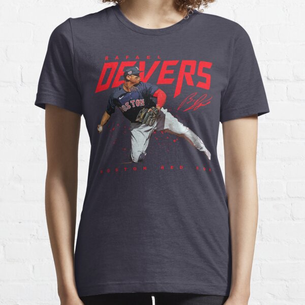 BeantownTshirts Rafael Devers Carita Boston Baseball Fan T Shirt Classic / Navy / Large