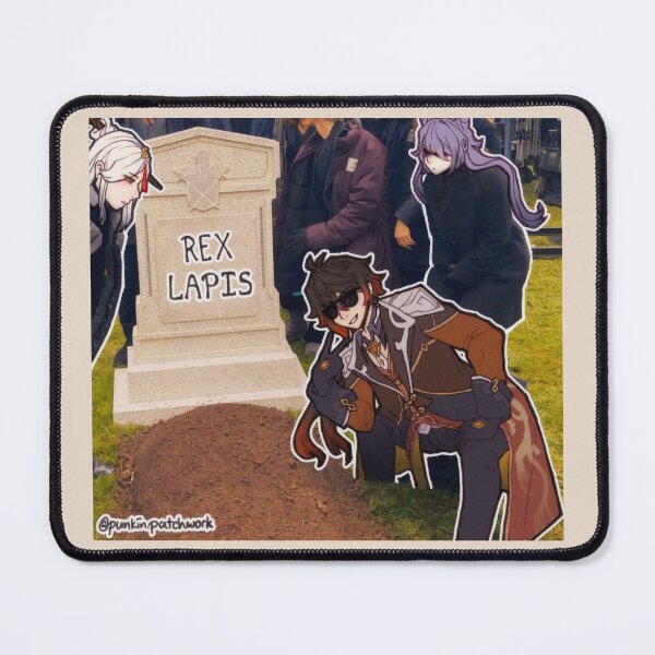 Item preview, zhongli at his own funeral || genshin impact meme designed and sold by pumkin patchwork.