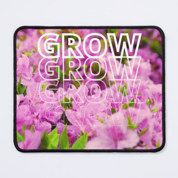 Item preview, GROW (above) - Whimsical Vibrant Violet Field of Flowers designed and sold by AliceSLee.