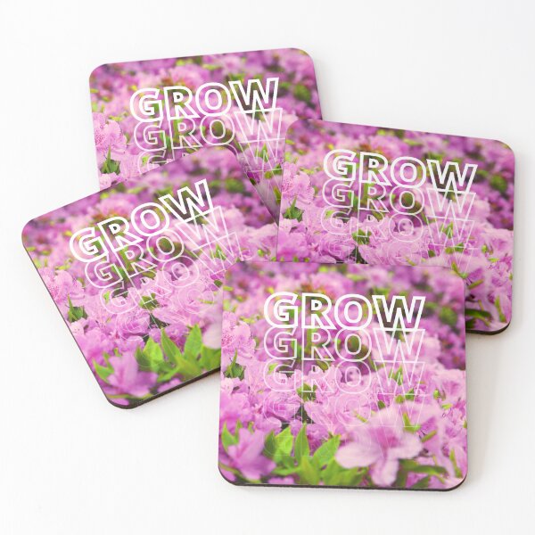 Item preview, GROW (above) - Whimsical Vibrant Violet Field of Flowers designed and sold by AliceSLee.