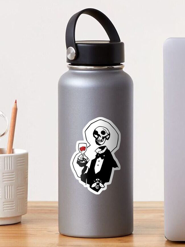 Thumbnail 1 of 3, Sticker, Skeleton Head designed and sold by NataPendragon.