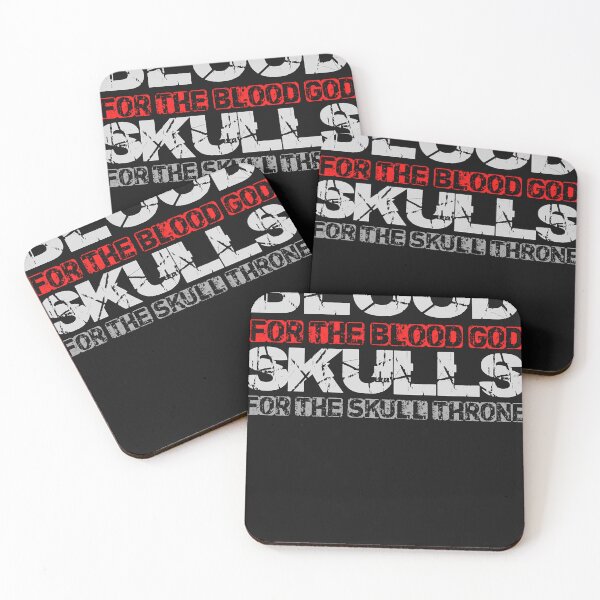 Item preview, Blood For The Blood God, Skulls For The Skull Throne Print  designed and sold by MichelleMcgo.