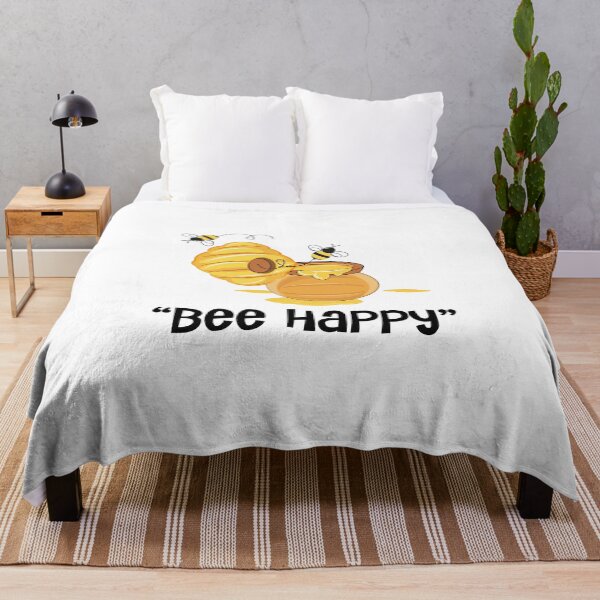 Item preview, "Bee Happy" Honey Bee Design designed and sold by urbanbuzzz.