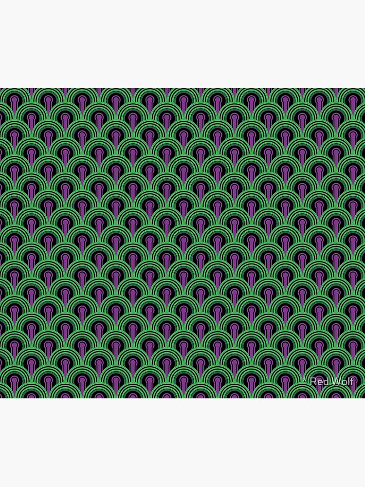 Overlook Hotel Carpet from The Shining: Purple/Green by redwolfoz
