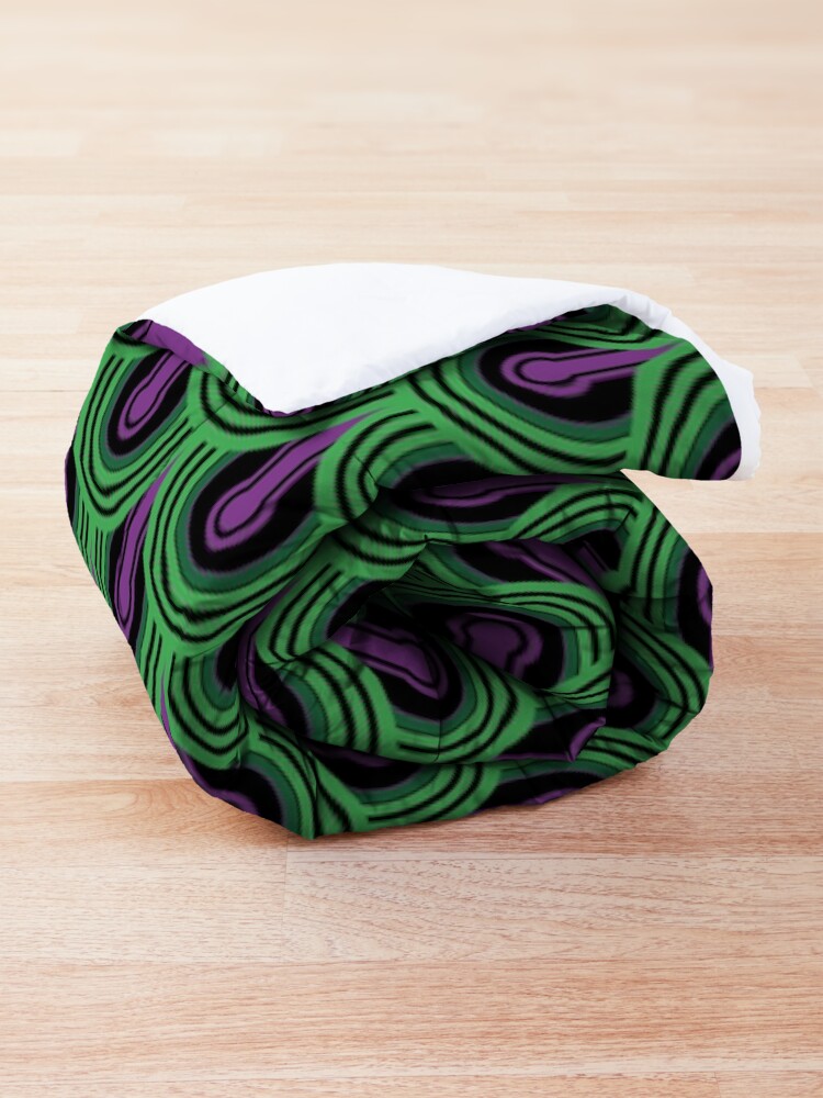 Alternate view of Overlook Hotel Carpet from The Shining: Purple/Green Comforter