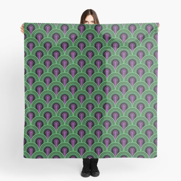 Overlook Hotel Carpet from The Shining: Purple/Green Scarf