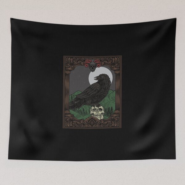 Item preview, Raven on a Skull Gothic  designed and sold by MadamCorasEmp.