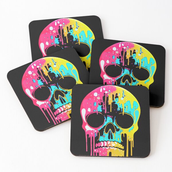 Item preview, Drippy Paint Skull designed and sold by ChasmicArt.