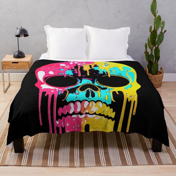 Item preview, Drippy Paint Skull designed and sold by ChasmicArt.