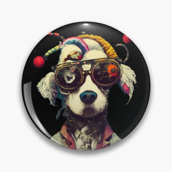 Item preview, Punk Rock Pop Graffiti Dog Animal designed and sold by TheWildFlix.