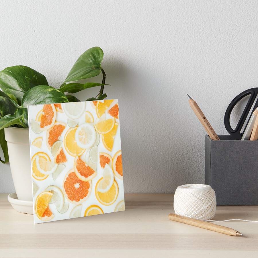 citrus fresh - orange twist Art Board Print
