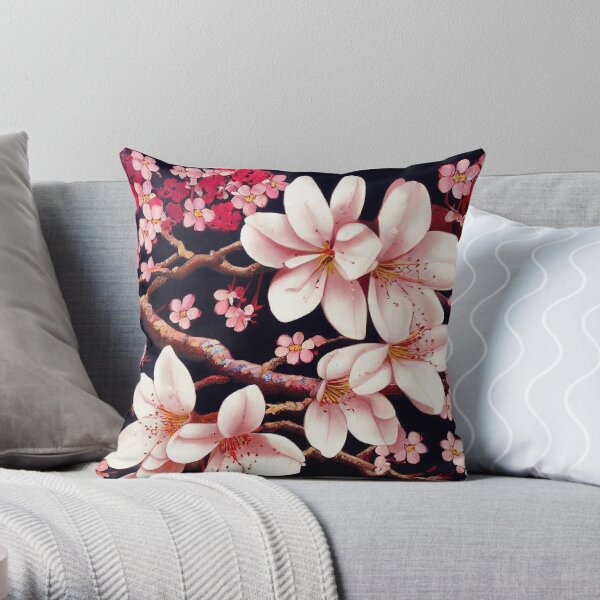 Cherry Blossom Pillows & Cushions for Sale
