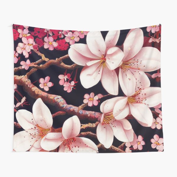 Item preview, Impression de fleurs de cerisier designed and sold by ThePurpleMelon.