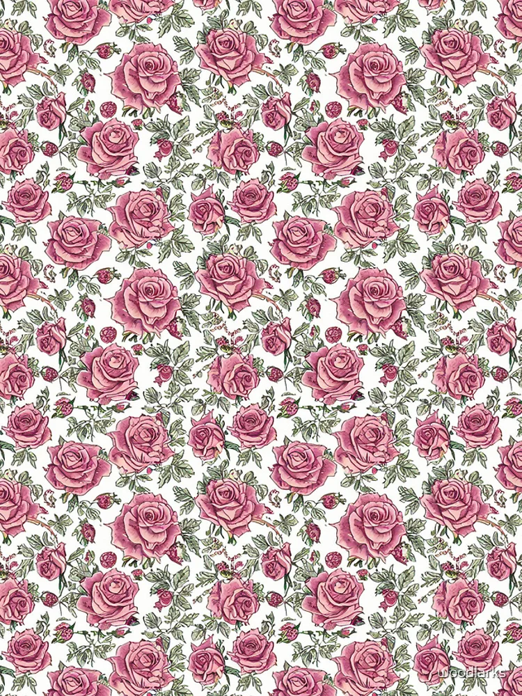 Thumbnail 4 of 4, iPhone Case, Beautiful Roses Pattern designed and sold by woodlarks.