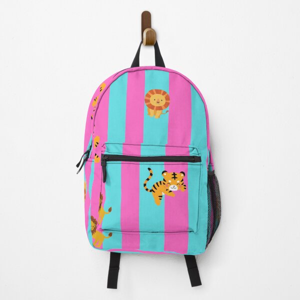 Item preview, set of stripe pink/skyblue lion designed and sold by Beauttiq496.