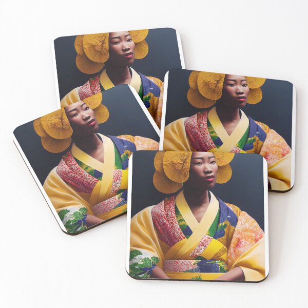 Item preview, African-Japanese fusion fashion: Colorful and unique kimono designed and sold by japanreloaded.