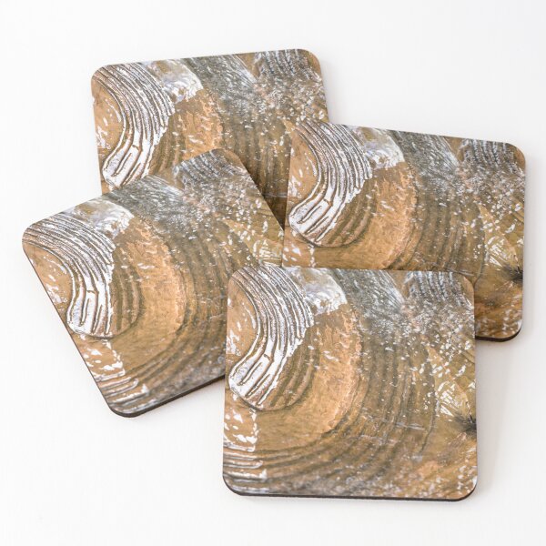 Item preview, Coppery Abstract - Metallic Fluidity in Caramel Mahogany Hazel and Buff Tones designed and sold by Georgia Mizuleva.