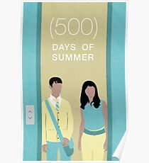 (500) Days of Summer Minimalist Movie Poster Poster