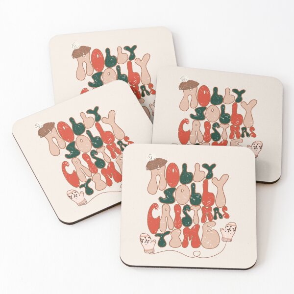 Item preview, holly jolly Christmas time retro design  designed and sold by InnaMGraphic.